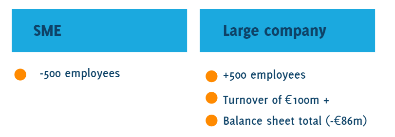 SME v large company for Tax Credits